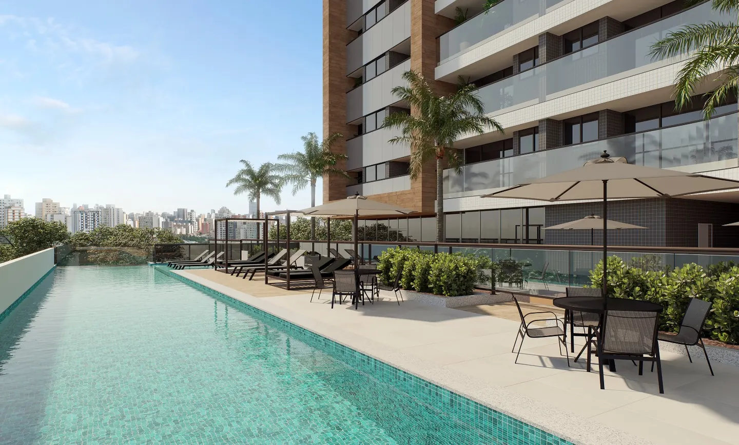 Piscina rooftop do Edifício NEXT — Aldeota, Fortaleza